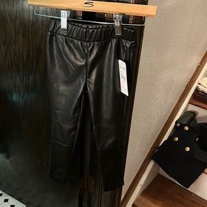 NWT Splendid faux leather leggings 4-5